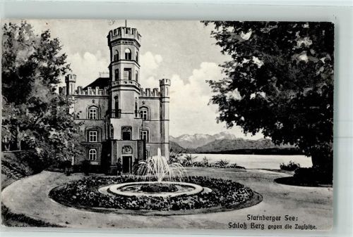 Starnberg Schloß Berg Springbrunnen