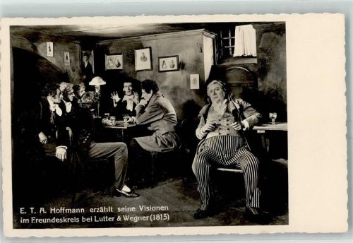 Kreuzberg Gasthaus Lutter u. Wegner E.T.A. Hoffmann erzählt seine Version im Freundeskreis Charlottenstraße Ecke Französischestraße