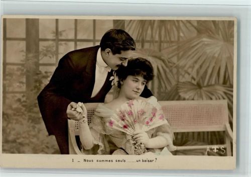 Liebespaar - Jugendstil - Fotografie - Fotoverlag 1898 AK