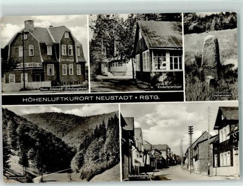 98701 O6314 Neustadt a Rennsteig - Erholungsheim Haus Edelweiß Kinderferienlager Dreiherrnstein Bahnhofstraße