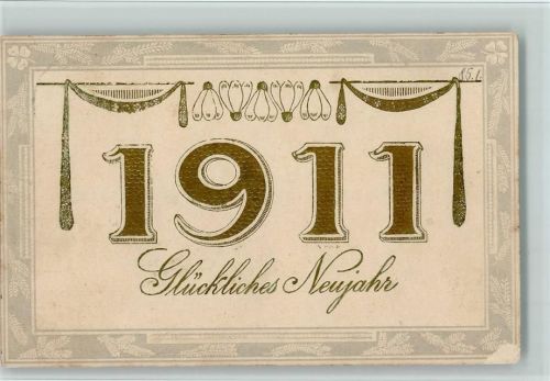 Neujahr 1911 - Jugendstil