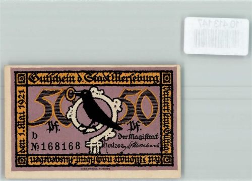 Merseburg Notgeld Rabe