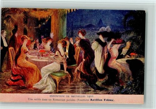 Exposition 1910 - Restaurant - Art Deco Mode Ausstellung