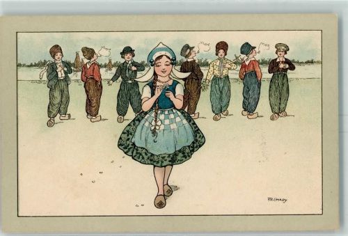 Verlag Dondorf Nr. 500 Hollandkinder AK Hardy, F. 1917 Lithographie