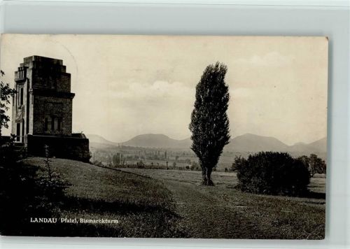 Landau Bismarckturm AK
