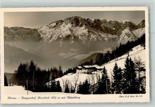Oberau Berggasthof Heissbäck Winter