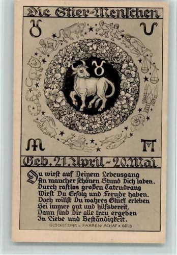 Die Stier Menschen, gute Erhaltung AK