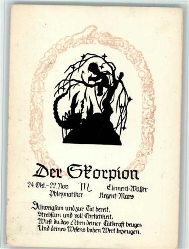 Der Skorpion - Gunkel Karte , gute Erhaltung AK