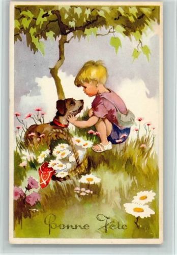 1951 Serie 1450-5 Bonne Fete - Blumen pflücken - gute Erhaltung