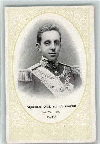 Alphonse XIII, roi d`Espagne 1905, gute Erhaltung AK