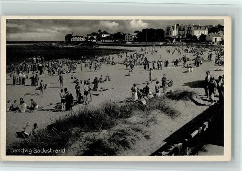Allinge-Sandvig 1939 Badeleben - Badestrand, gute Erhaltung AK
