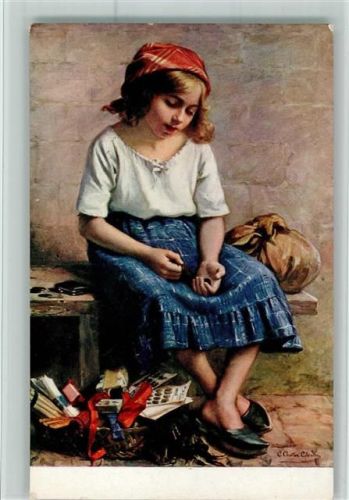 A. Noyer - Colombe - Meigre Einnahme - Bettlerin
