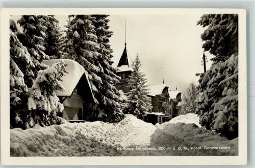 Hundseck Winter Kurhaus Hundseck