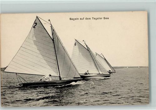 Tegel Segeln auf dem Tegeler See , 1917 gute Erhaltung