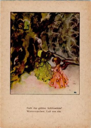 Paßt das güldene Schlüsselein -Wintermärchen . Laß uns ein