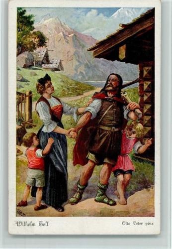 sign Otto Peter - Wilhelm Tell - Nr. 6 - FPHG Serie 158 Nr. 3903 AK