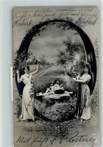 NPG Serie 195 - Buchstabe O - Jugendstil AK