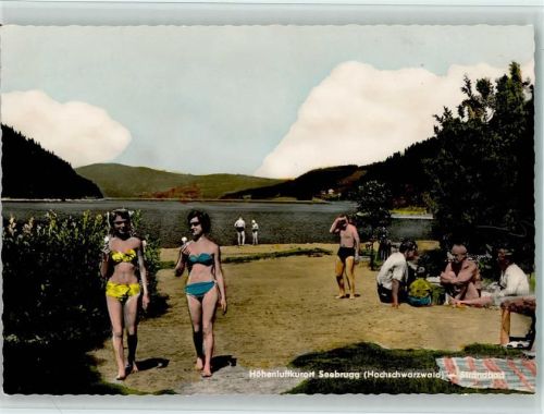 Seebrugg Badeleben am Strandbad, Bikini-Mädchen, gute Erhaltung AK