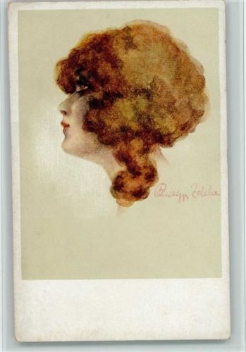 1919 sign Philipp Zehbe , Frauenkopf - sehr gute Erhaltung AK