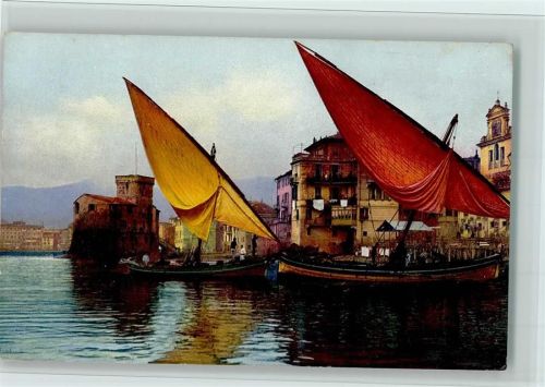 Rapallo Serie 136 Nr. 2607 , Segelboote im Hafen , gute Erhaltung
