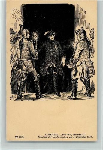 in Lissa 1757, Ackermann Kunstverlag Serie 138 - Gemälde von Menzel