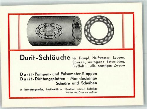Münden Werbung Durit-Schläuche Fritz Heede
