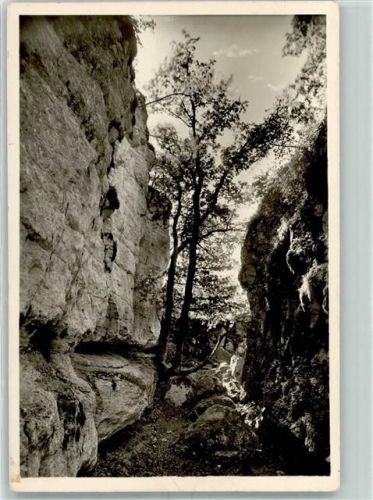 Balingen Balinger Berge Schafberg- Gespaltener Felsen