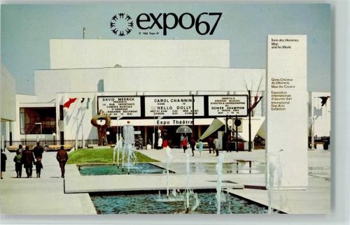 Ausstellung - Expo 1967 - Theater, sehr gute Erhaltung AK