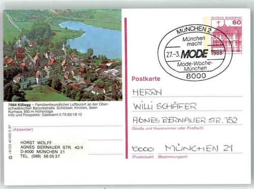 88353 W7964 Kißlegg - Ganzsache