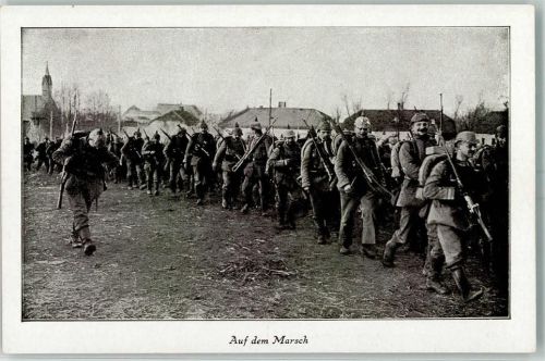 Auf dem Marsch Verlag Imberg & Lefson K 28 AK