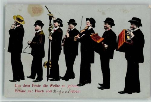 1905 Ein Ständchen zum Fest - AK Fleck - Verlag Edgar Schmidt Serie 1596