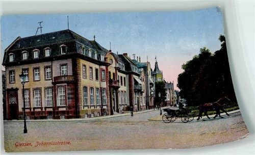 Gießen 1917 Johannisstraße Kutsche