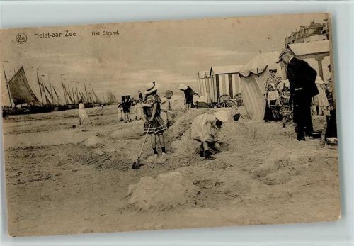Heist-aan-Zee 1925 Strandleben, AK