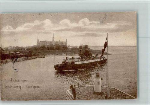 1924 Färgen , Fähre, Leuchtturm AK