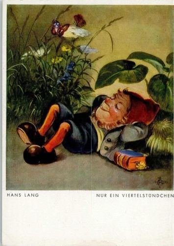 1930 - 1940 sign. Hans Lang Schmetterling AK
