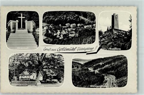 Goldmühl Ehrenmal Asenturm 400 jäh. Linde Maintalstraße