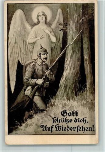 Schutzengel - Gott schütze dich , Auf Wiedersehen AK