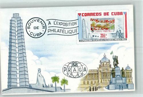 L'esposition Philatelique Praga 1962 Souvenir de Kuba