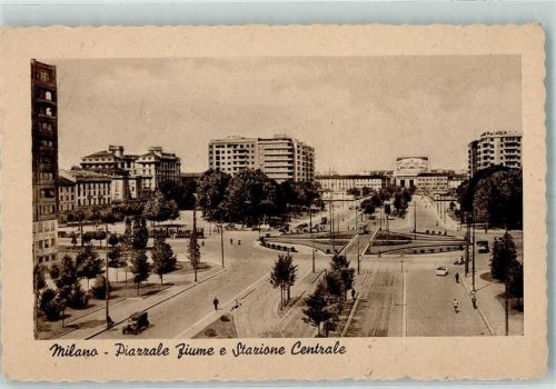 Milano Piazzal fiume e Centrale Straßenbahn Auto