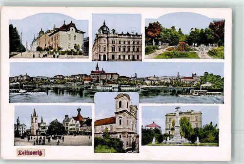 Litomerice Kriegerdenkmal Seitenraddampfer