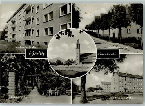 Rauschwalde Hans-Beimler-Straße Max-Planck-Straße Birkenwäldchen Kirche Paul-Taubadel-Straße