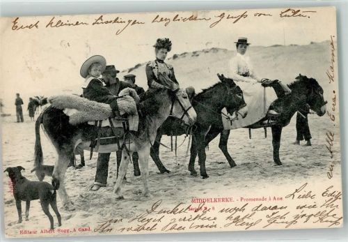 Middelkerke 1902 Strand Serie 8 Nr 8 Promenade a Ane