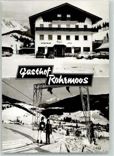 Rußbach Gasthaus Rohrmoos Skilift im Winter