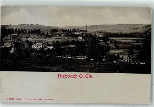 Hirtzbach 1902 Bahnpost Mülhausen Zug 426 18.2.02
