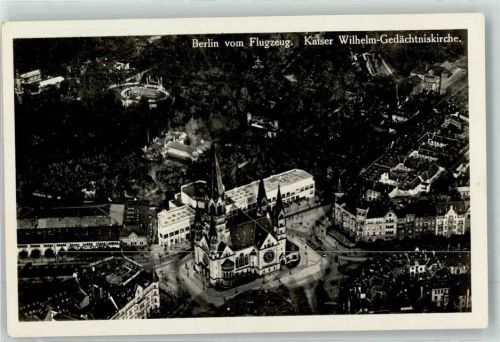 Charlottenburg 1916 Fliegeraufnahme Kaiser-Wilhelm-Gedächtniskirche