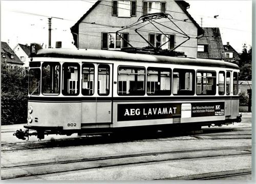 Gerlingen 1978 Triebwagen 802 von 1957 SMS-Musumswagen-Sammelkarte 1016 Werbung AEG Lavamat