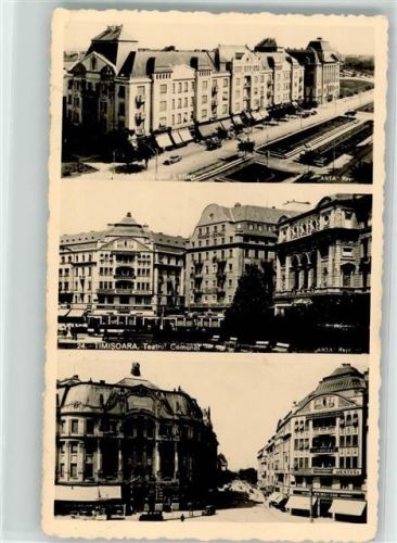 Temesvar Timisoara - Teatrul Comunal Straßenbahn Oldtimer