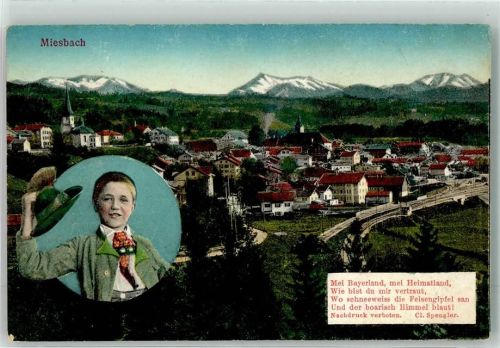 Miesbach Junge in Tracht Heimatgedicht