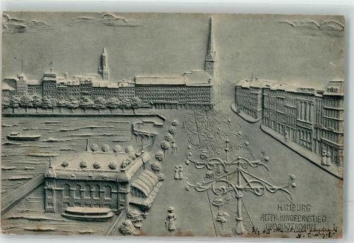 Hamburg 1905 Alter Jungfernstieg u. Alsterdamm