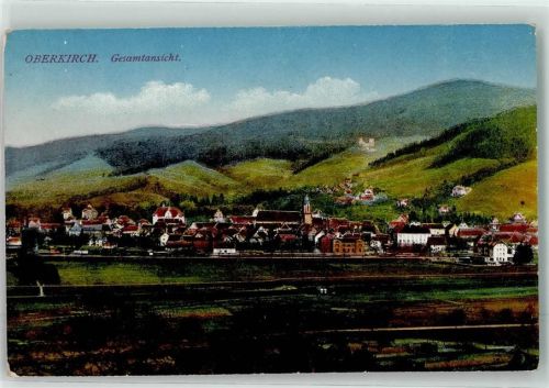 Oberkirch 1918 mit Kath. Kirche St.Cyriak